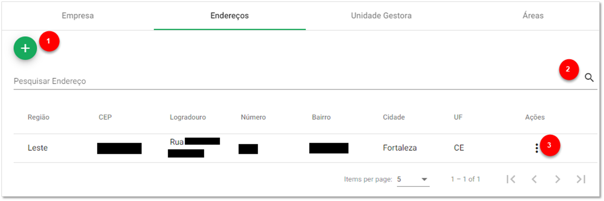 Endereços